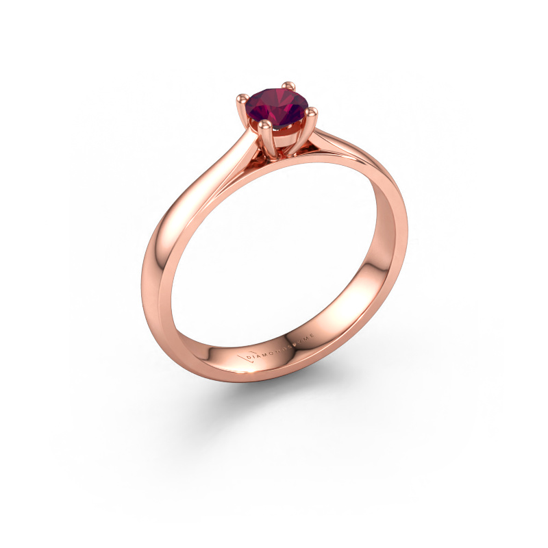 Immagine di Anello di fidanzamento Sam 585 oro rosa Rodolite 4.2 mm