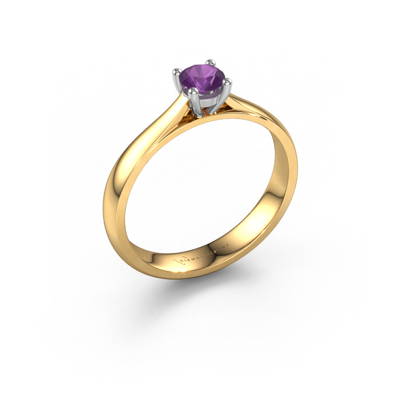 Image of Engagement ring Sam 585 gold Amethyst 4.2 mm