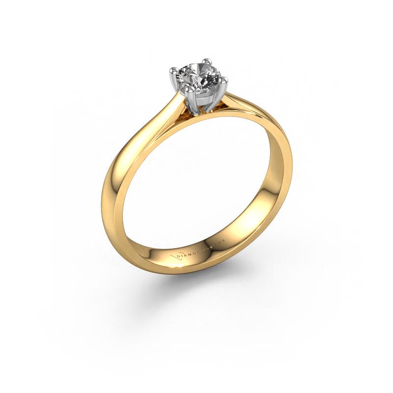 Image of Engagement ring Sam 585 gold Lab grown diamond 0.30 crt