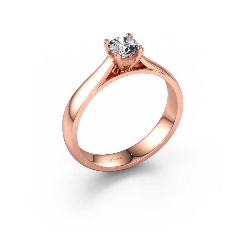 Immagine di Anello di fidanzamento Sam 585 oro rosa Diamante lab grown 0.40 crt