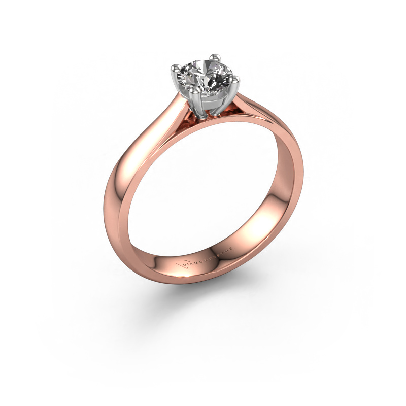 Image of Engagement ring Sam 585 rose gold Diamond 0.50 crt