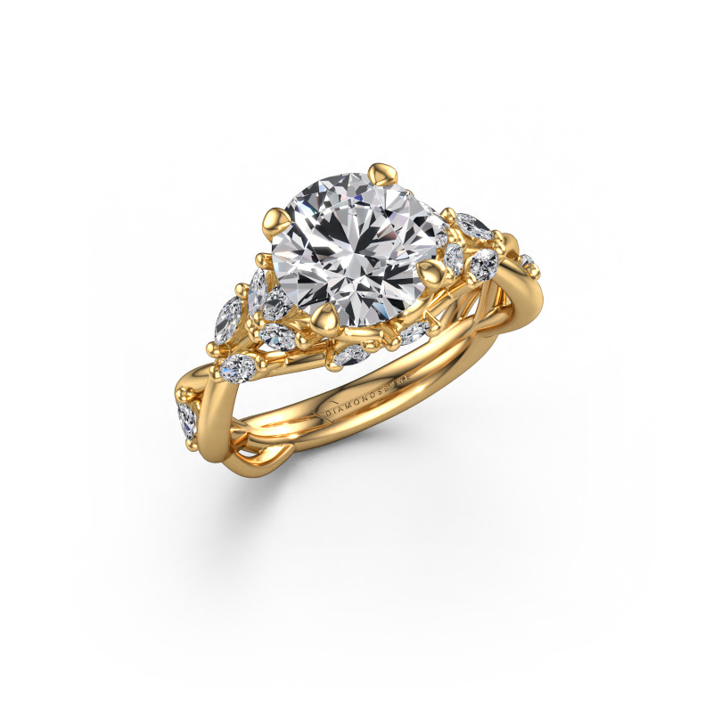 Image of Engagement ring Samantha RND 585 gold Diamond 2.40 crt
