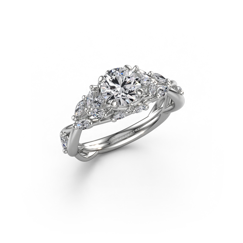 Bild von Verlobungsring Samantha RND 585 Weißgold Lab-grown Diamant 1.10 crt