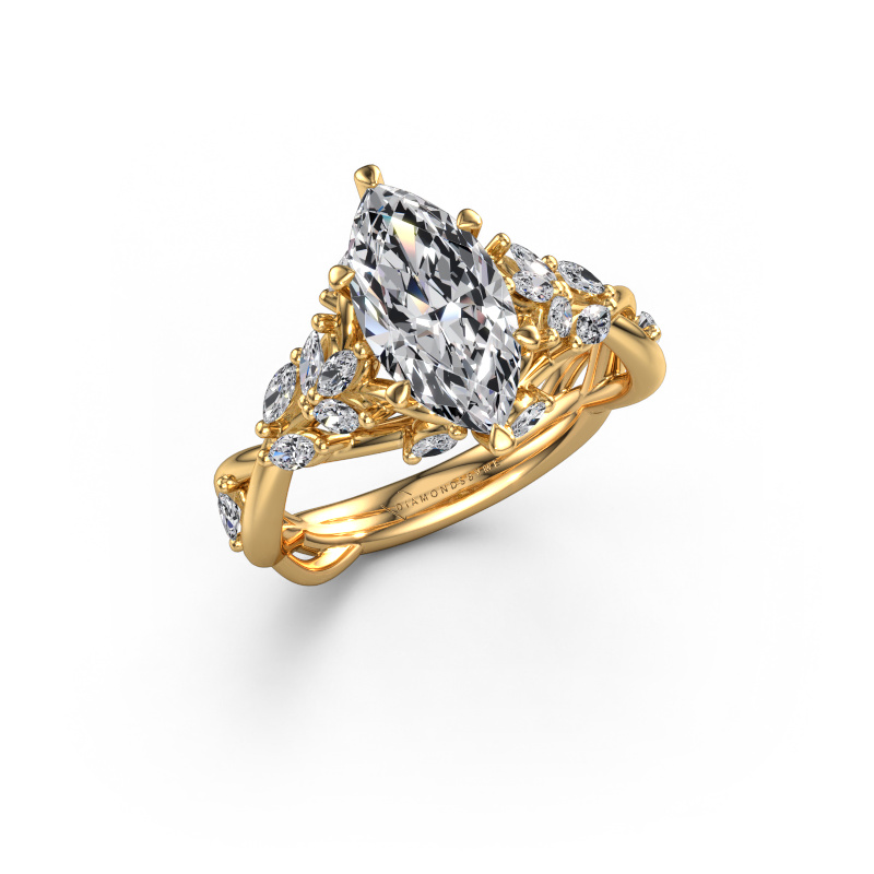 Image of Engagement ring Samantha MRQ 585 gold Diamond 1.90 crt