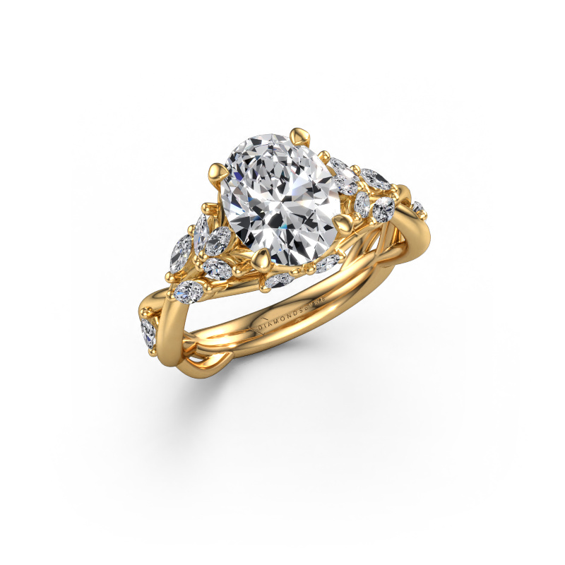 Bild von Verlobungsring Samantha OVL 585 Gold Lab-grown Diamant 2.20 crt