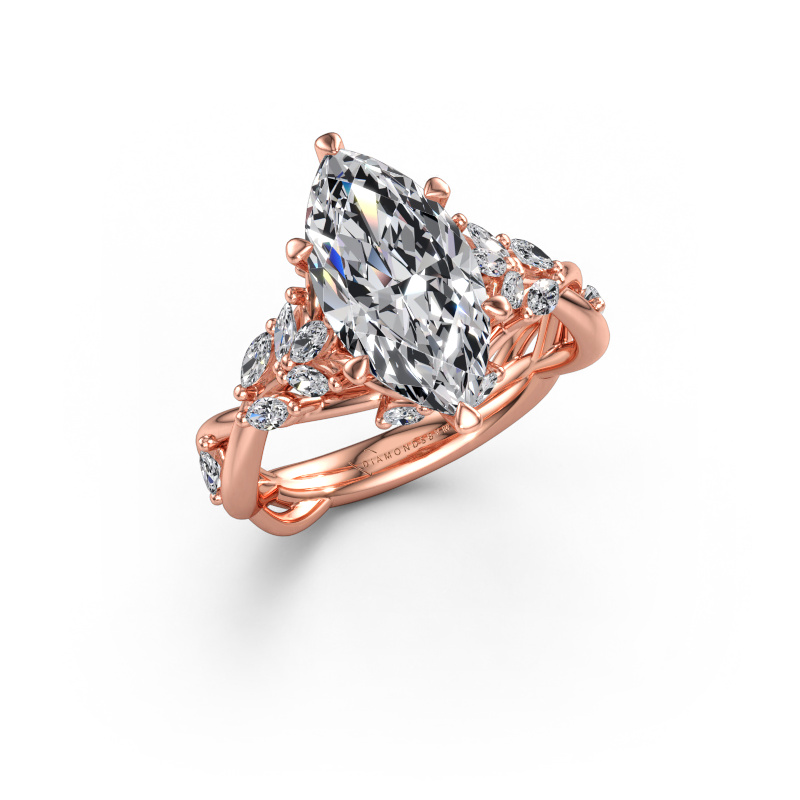 Immagine di Anello di fidanzamento Samantha MRQ 585 oro rosa Diamante 2.90 crt