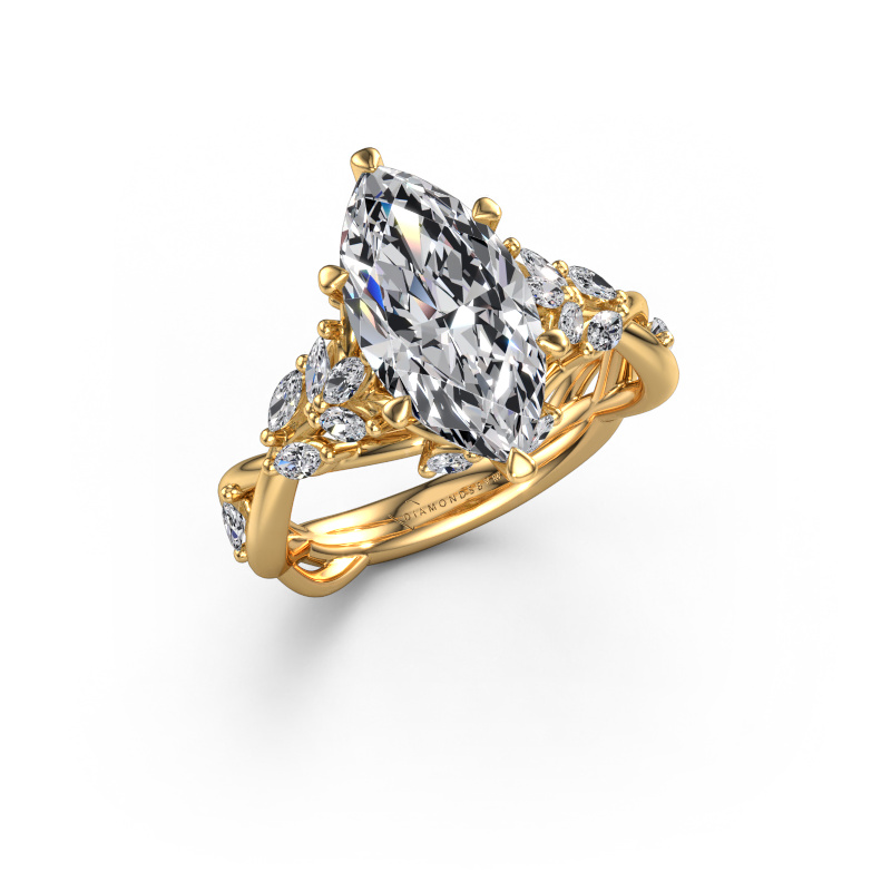 Image of Engagement ring Samantha MRQ 585 gold Lab grown diamond 2.90 crt