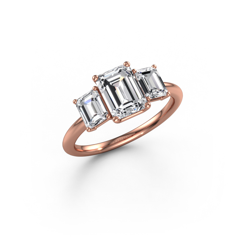 Image of Engagement ring Sandra 585 rose gold Diamond 2.08 crt