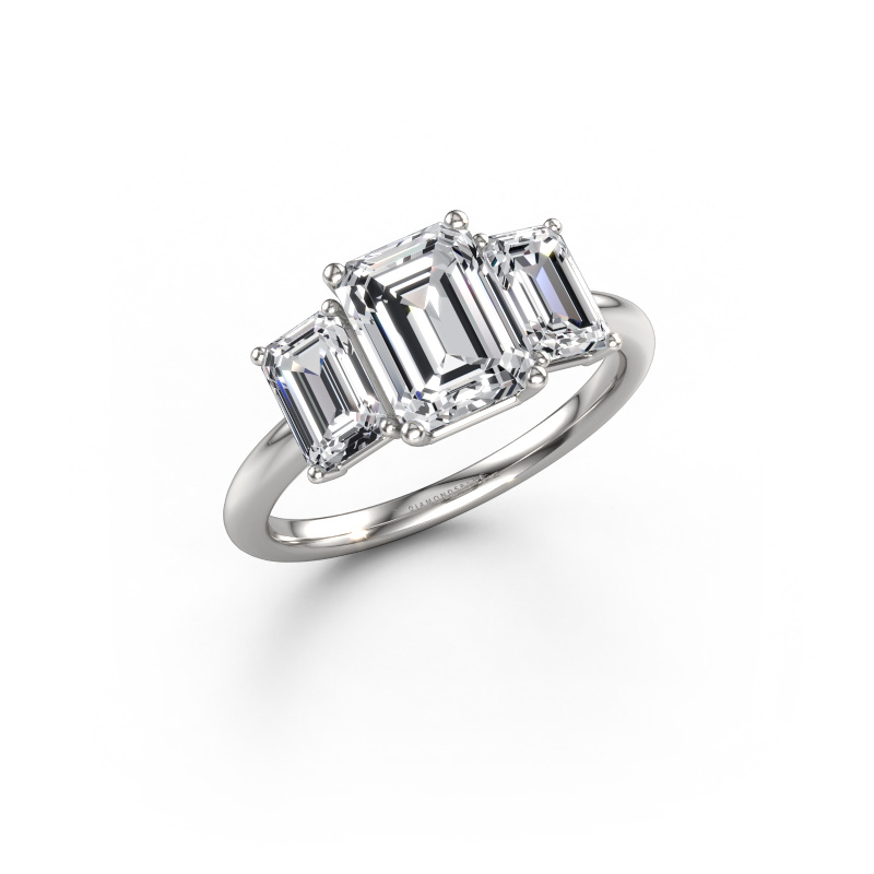 Image of Engagement ring Sandra 950 platinum Lab grown diamond 3.15 crt