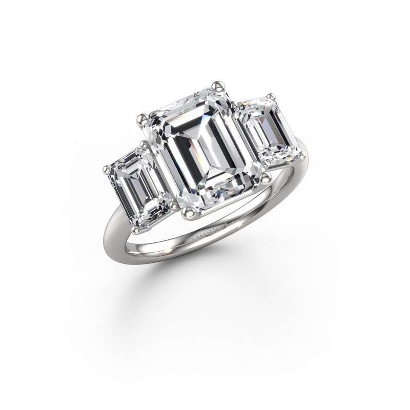 Image de Bague de fiançailles Sandra 950 platine Diamant synthétique 5.30 crt