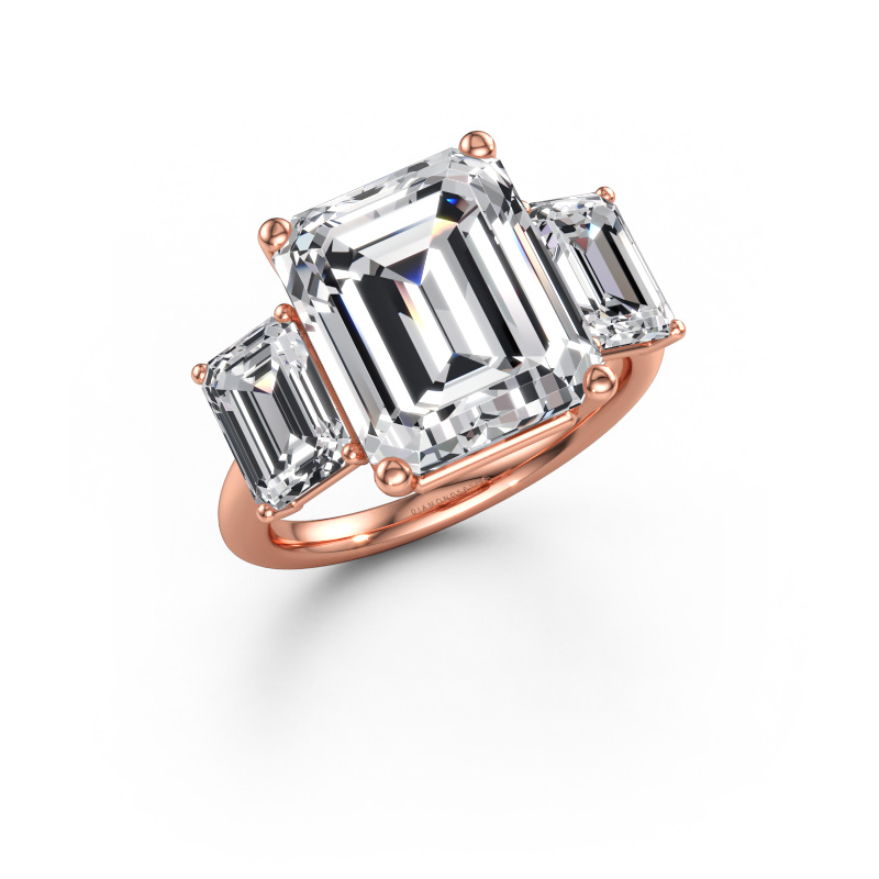 Immagine di Anello di fidanzamento Sandra 585 oro rosa Diamante lab grown 8.30 crt