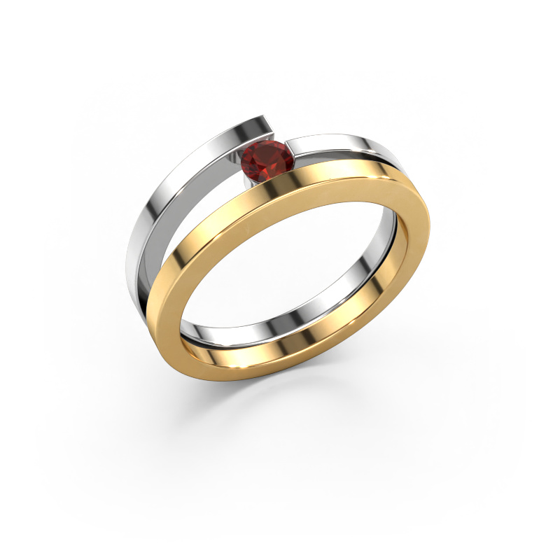 Image of Ring Sandy 585 gold Garnet 3.4 mm