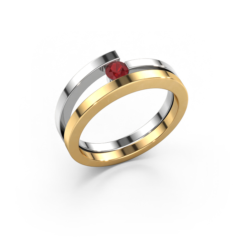 Image of Ring Sandy 585 gold Ruby 3.4 mm