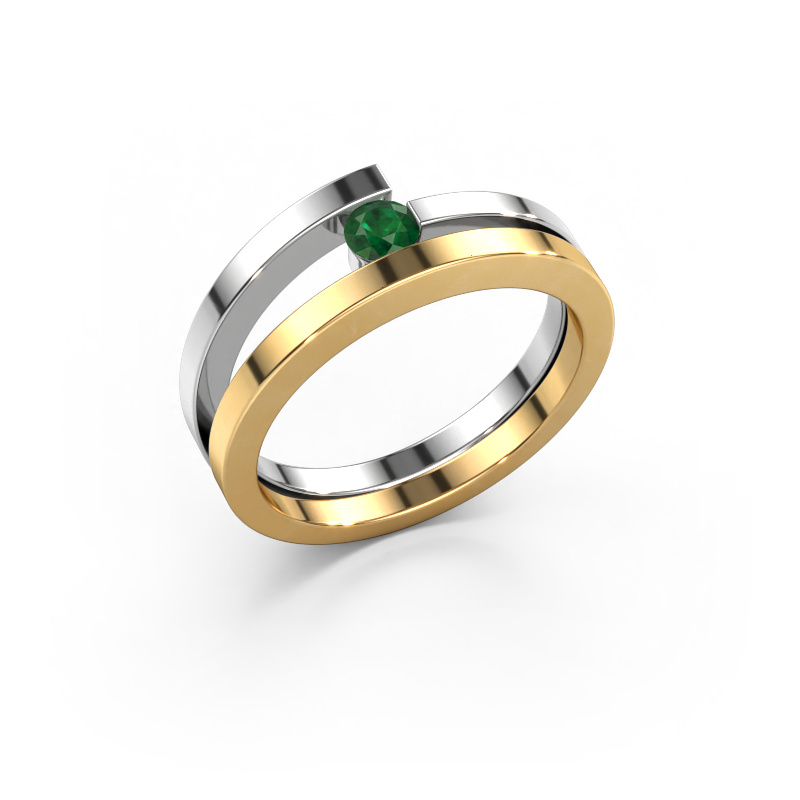 Image of Ring Sandy 585 gold Emerald 3.4 mm