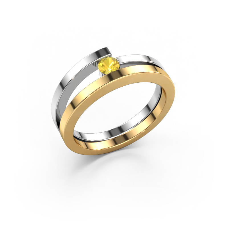 Image of Ring Sandy 585 gold Yellow sapphire 3.4 mm