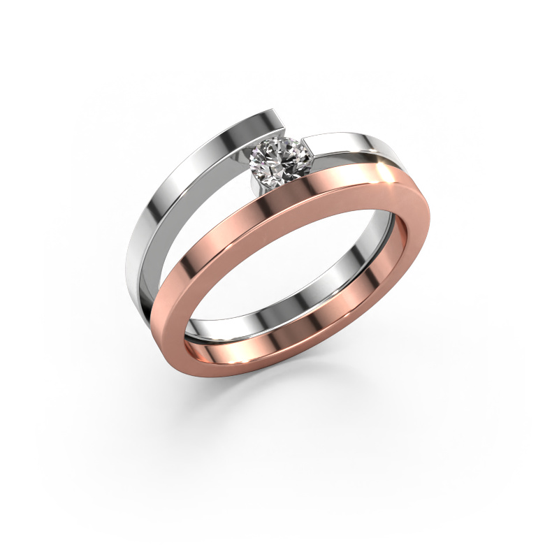 Image of Ring Sandy 585 rose gold Diamond 0.25 crt