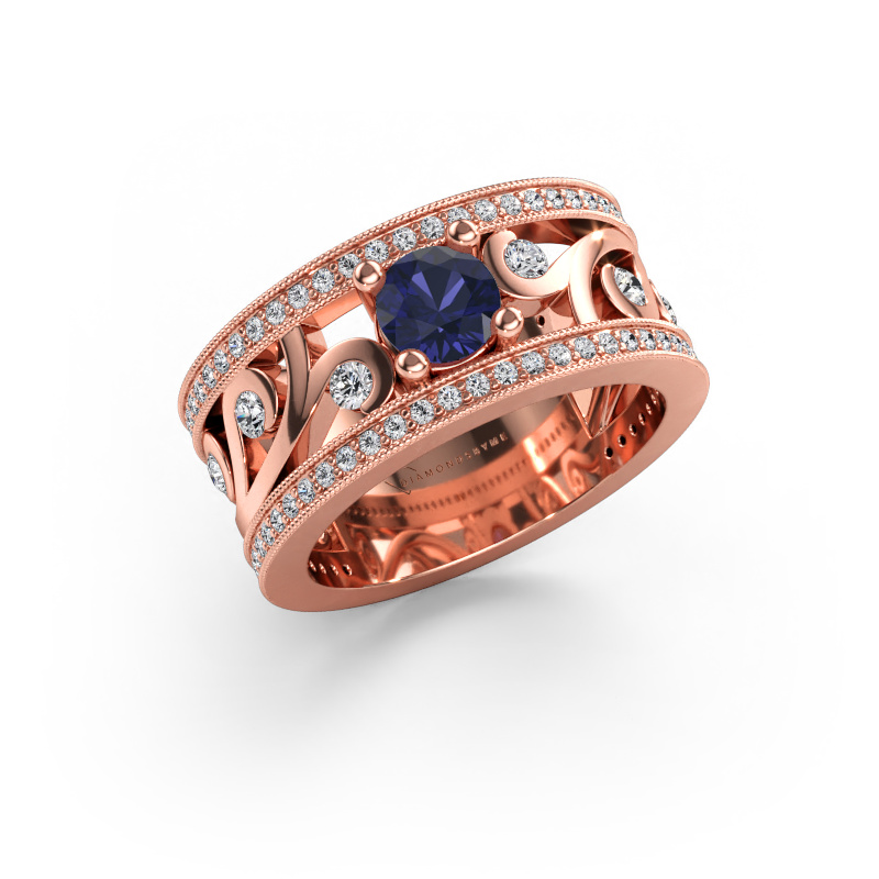 Bild av Ring Sanne 585 roséguld Safir 5 mm