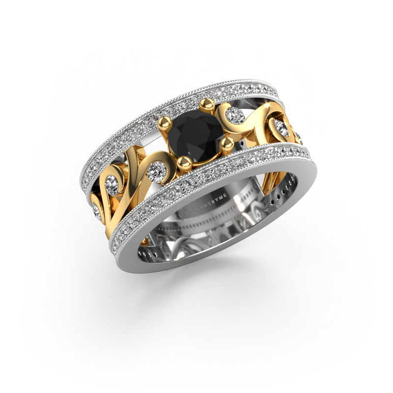 Image of Ring Sanne 585 white gold Black diamond 1.23 crt