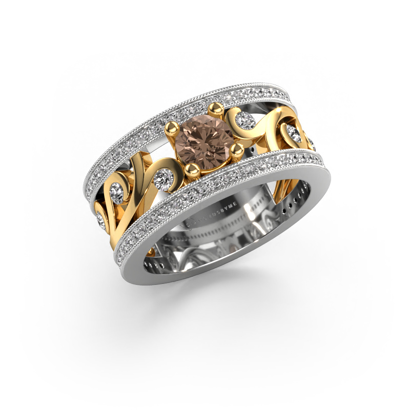 Image of Ring Sanne 585 white gold Brown diamond 1.13 crt