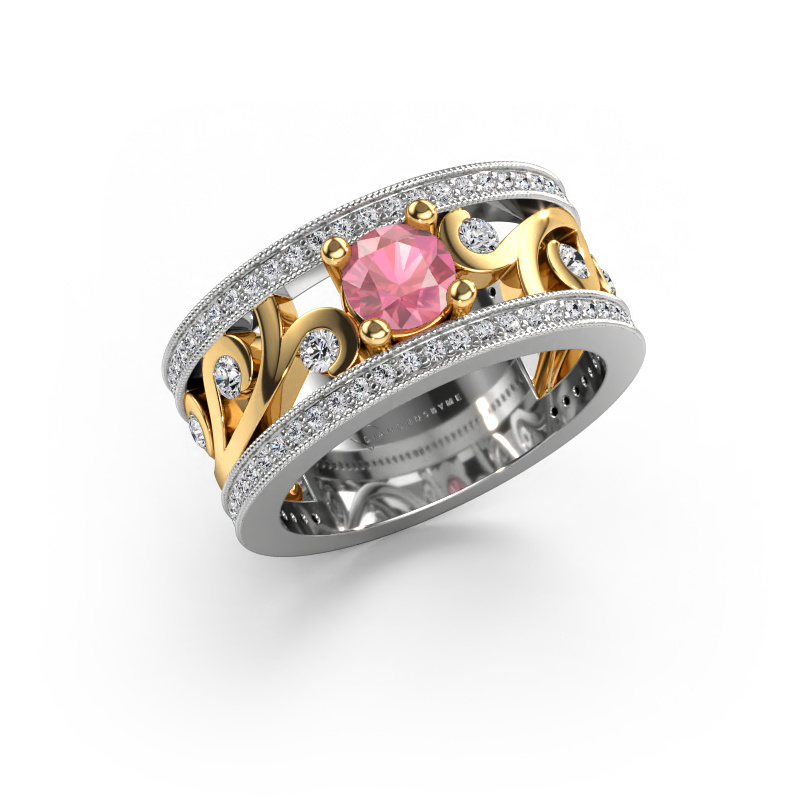 Image of Ring Sanne 585 white gold Tourmaline pink 5 mm