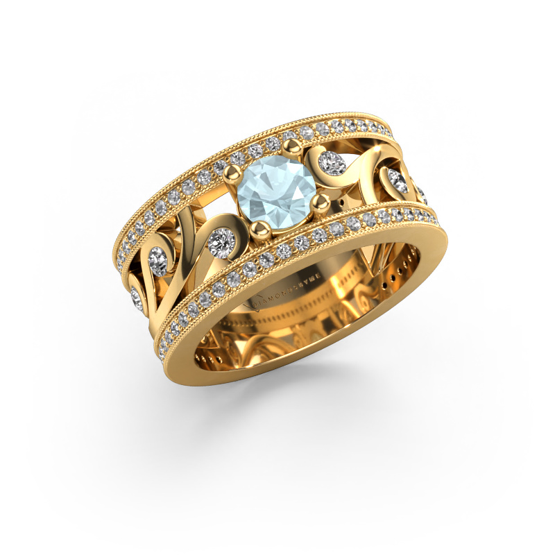 Image of Ring Sanne 585 gold Aquamarine 5 mm