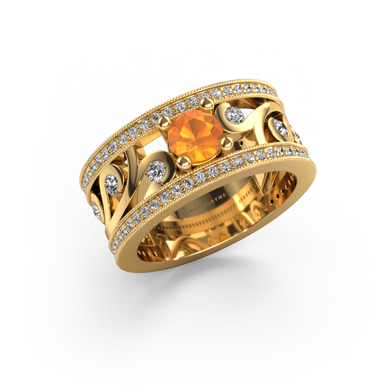 Image of Ring Sanne 585 gold Citrin 5 mm