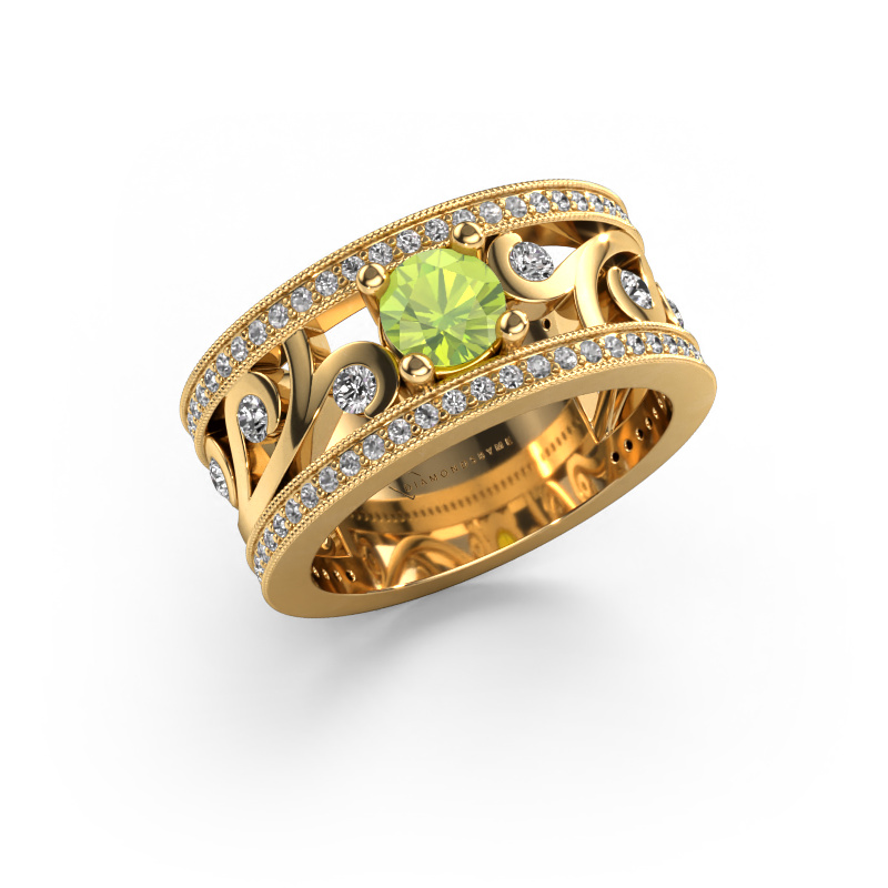 Image of Ring Sanne 585 gold Peridot 5 mm