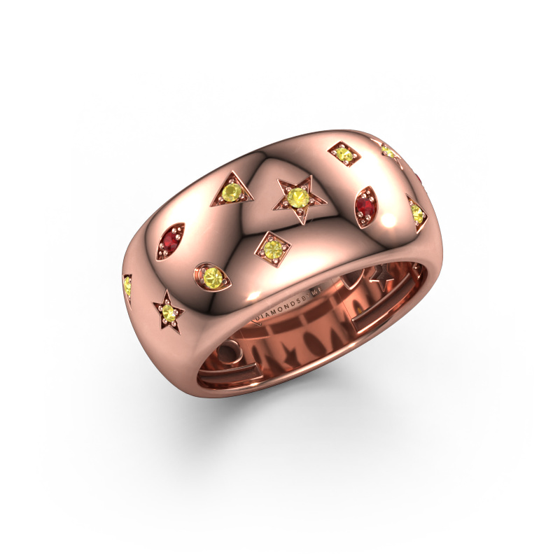 Image of Ring Sasha 1 585 rose gold Ruby 1.3 mm