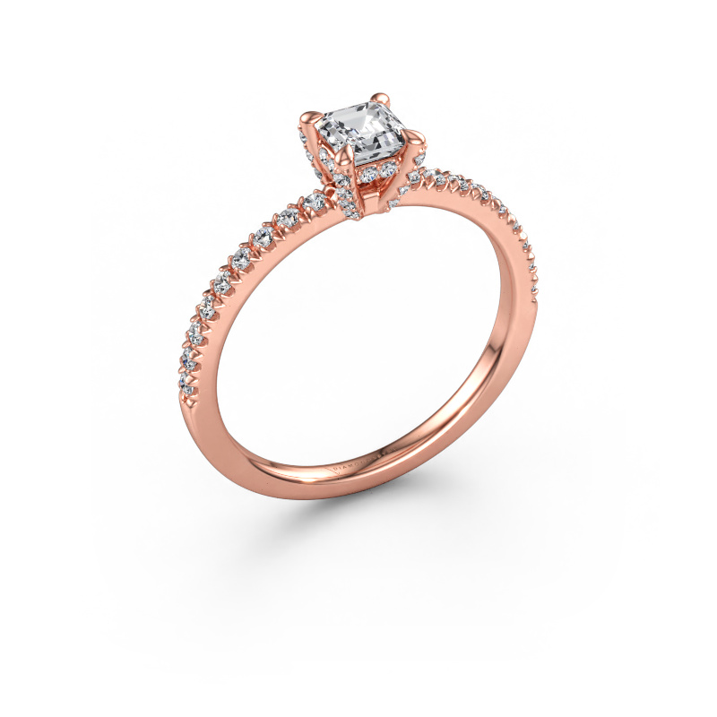 Immagine di Anello di fidanzamento Saskia 1 ASH 585 oro rosa Diamante 0.610 crt