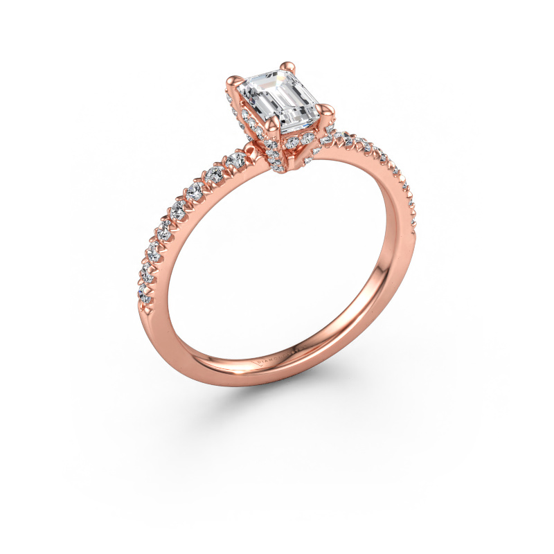 Bild av Förlovningsring Saskia EME 1 585 roséguld Labbodlad diamant 1.03 crt