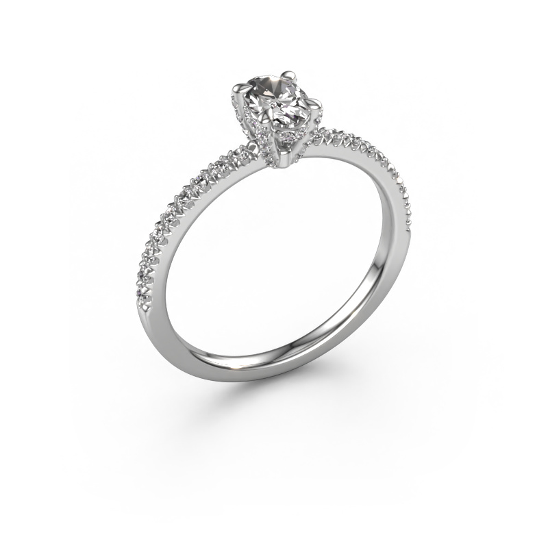 Bild von Verlobungsring Saskia 1 ovl 950 Platin Diamant 0.660 crt