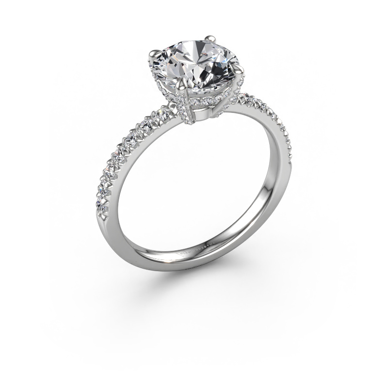 Image of Engagement ring Saskia rnd 1 950 platinum Diamond 2.44 crt