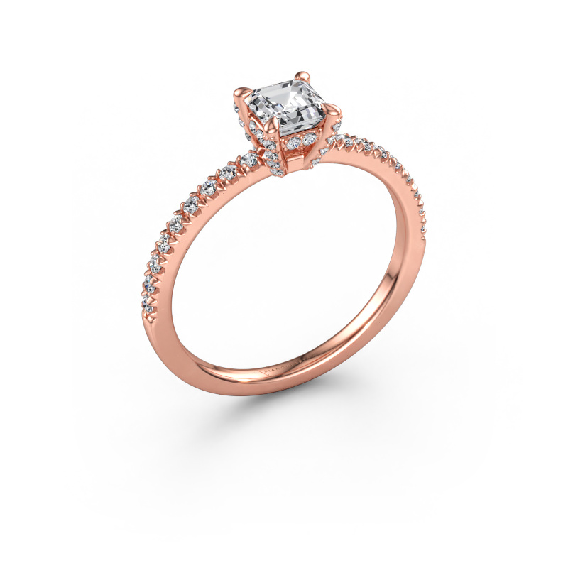 Immagine di Anello di fidanzamento Saskia 1 ASH 585 oro rosa Diamante lab grown 0.76 crt