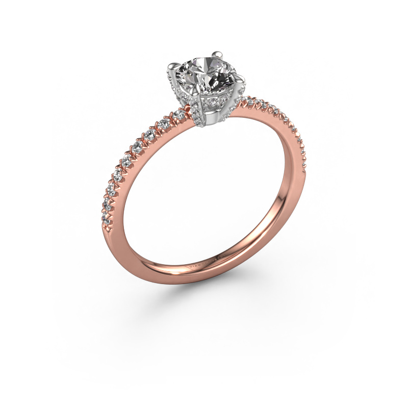 Afbeelding van Verlovingsring Saskia rnd 1 585 rosé goud Diamant 0.884 crt
