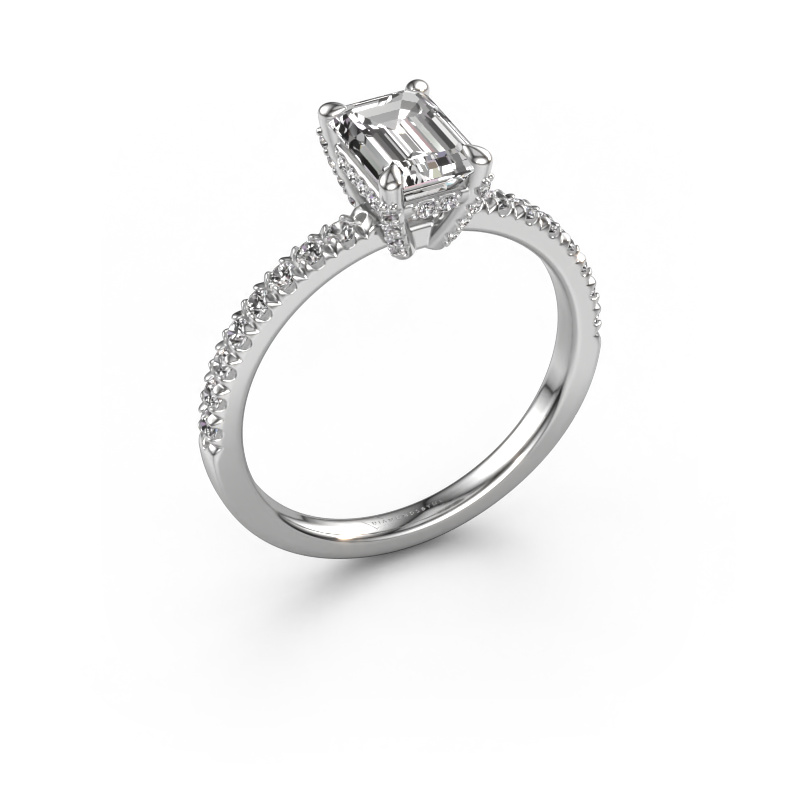Image of Engagement ring Saskia eme 1 950 platinum Diamond 1.514 crt