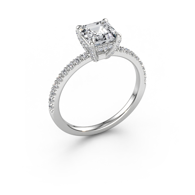 Immagine di Anello di fidanzamento Saskia 1 ASH 585 oro bianco Diamante lab grown 1.57 crt