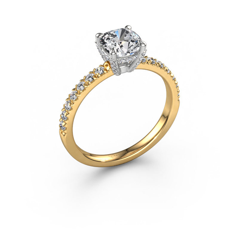 Image of Engagement ring Saskia 1 CUS 585 gold Lab-grown diamond 1.704 crt