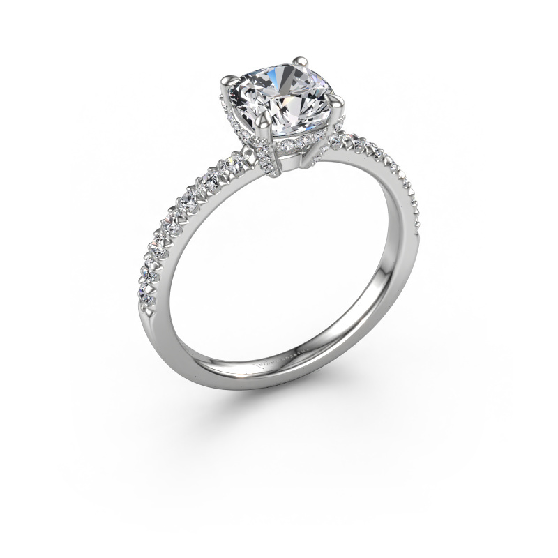 Image de Bague de fiançailles Saskia 1 CUS 585 or blanc Diamant 1.904 crt
