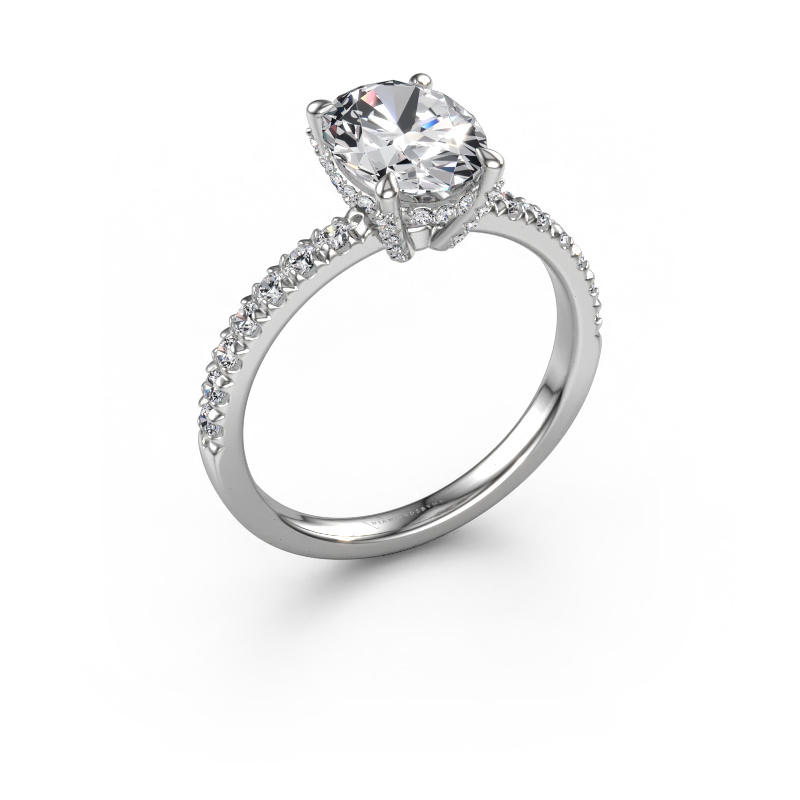 Bild von Verlobungsring Saskia 1 OVL 950 Platin Lab-grown Diamant 2.224 crt