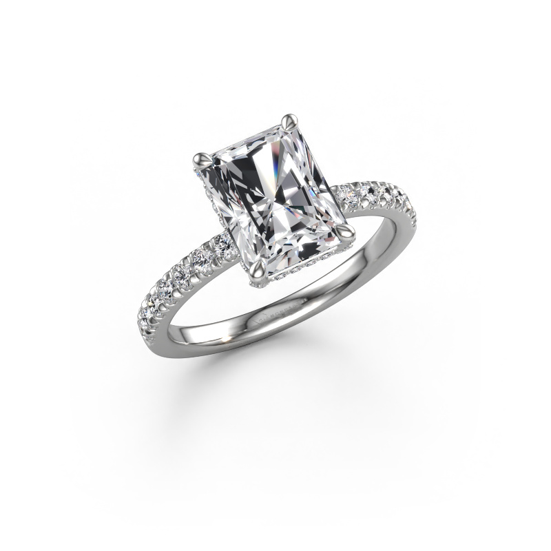 Image of Engagement ring Saskia RAD 1 950 platinum Lab grown diamond 2.96 crt