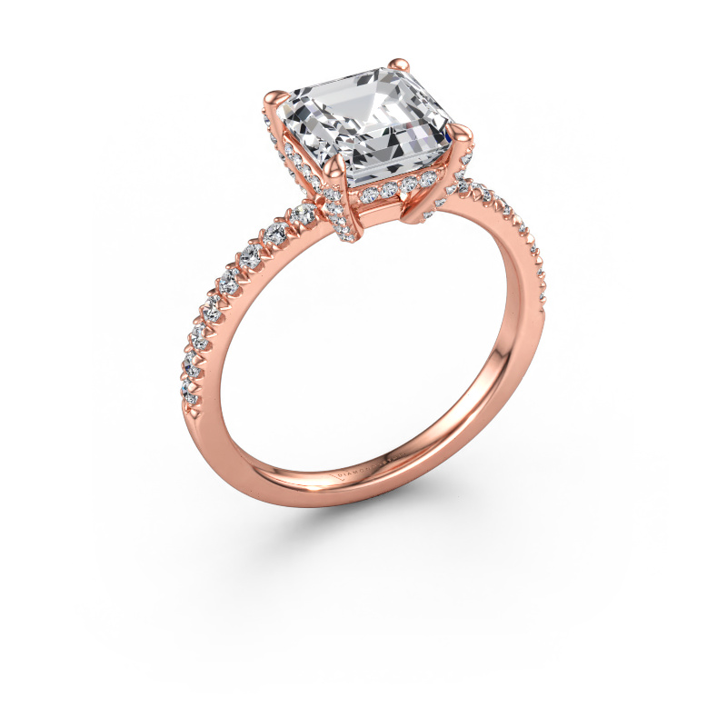 Bild av Förlovningsring Saskia 1 ASH 585 roséguld Labbodlad diamant 2.90 crt