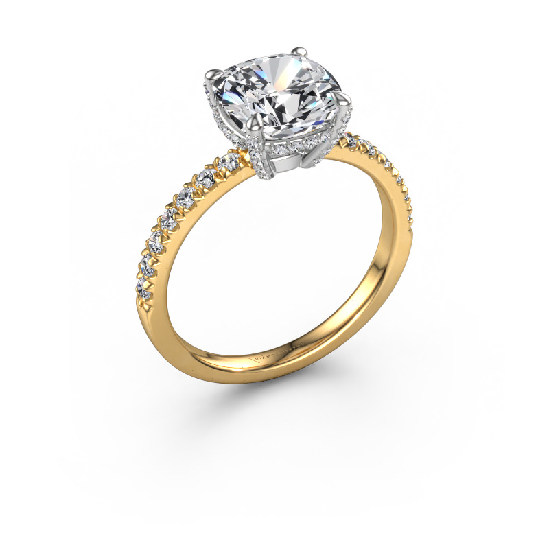 Image of Engagement ring Saskia 1 CUS 585 gold Lab grown diamond 2.94 crt