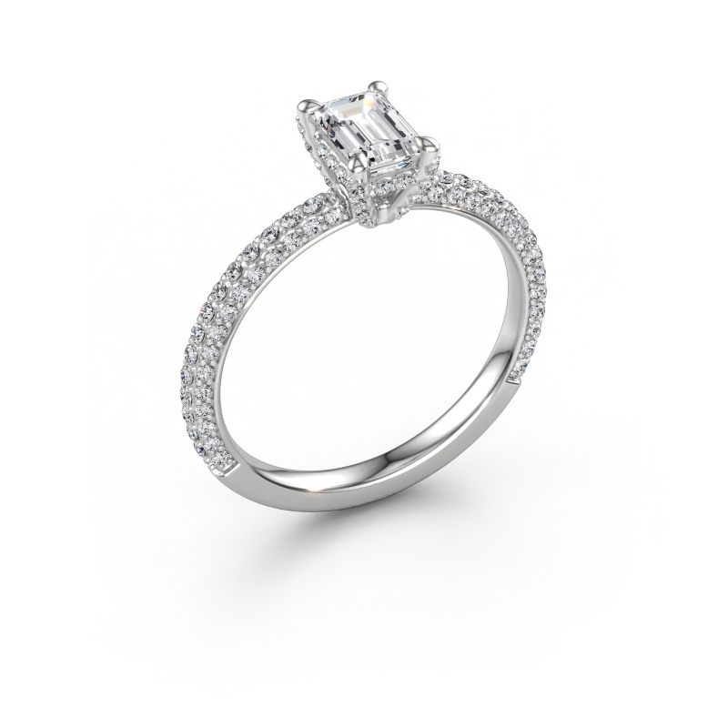 Immagine di Anello di fidanzamento Saskia EME 2 585 oro bianco Diamante lab grown 1.278 crt