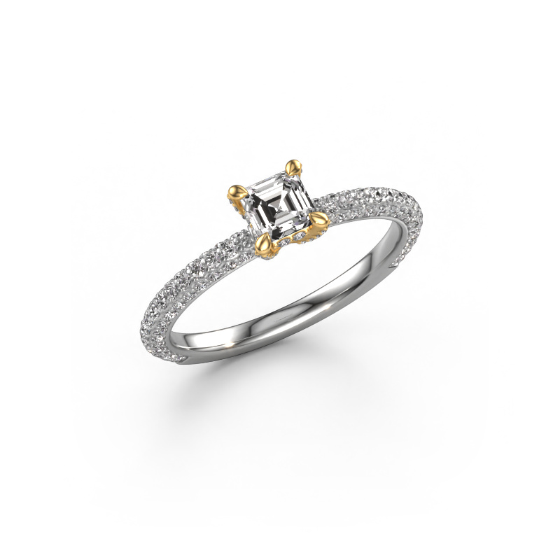 Image of Engagement ring Saskia 2 ash 585 white gold Diamond 0.918 crt