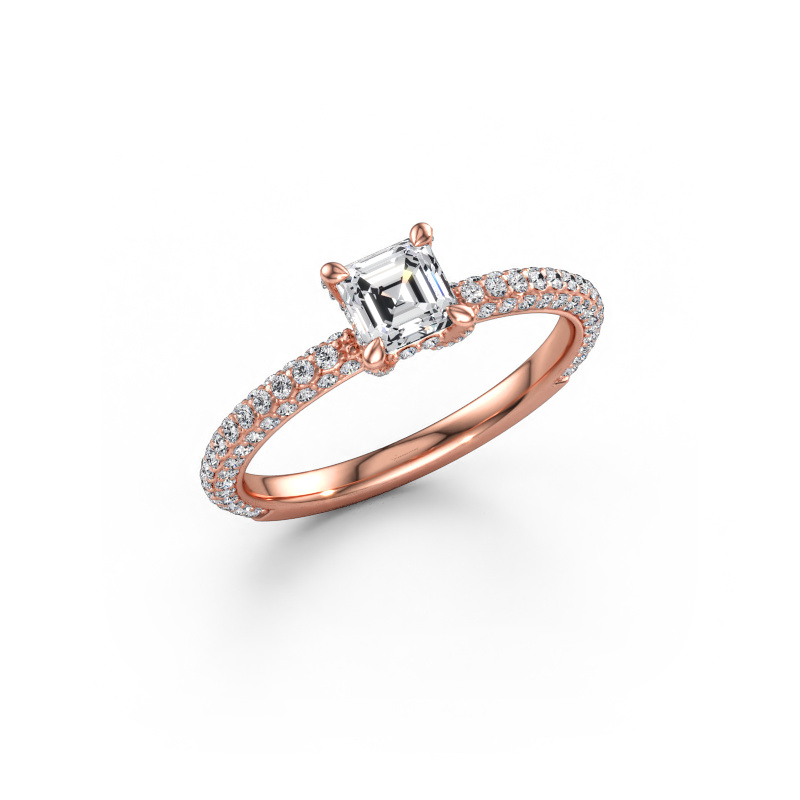 Immagine di Anello di fidanzamento Saskia 2 ASH 585 oro rosa Diamante lab grown 1.068 crt