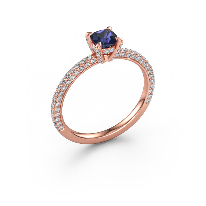 Bild av Förlovningsring Saskia 2 CUS 585 roséguld Safir 4.5 mm