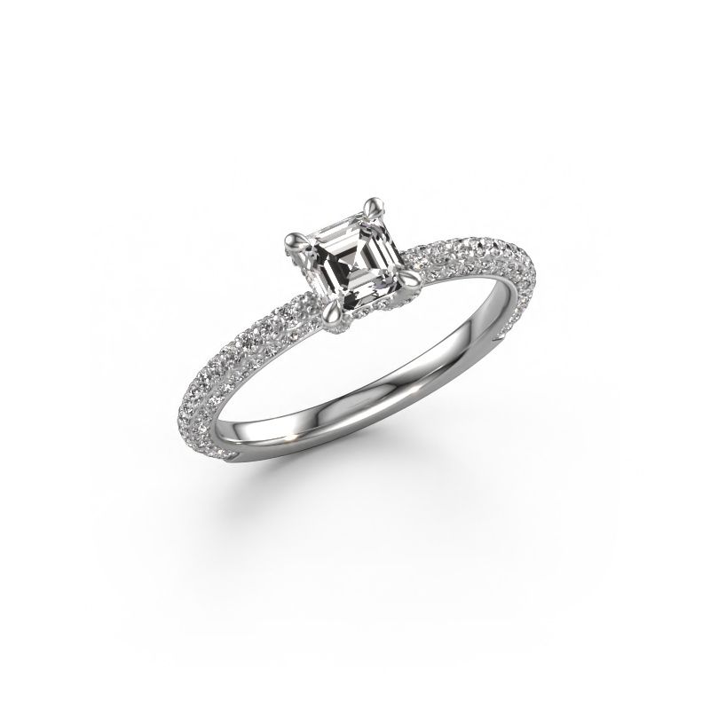 Image of Engagement ring Saskia 2 ash 950 platinum Diamond 1.068 crt