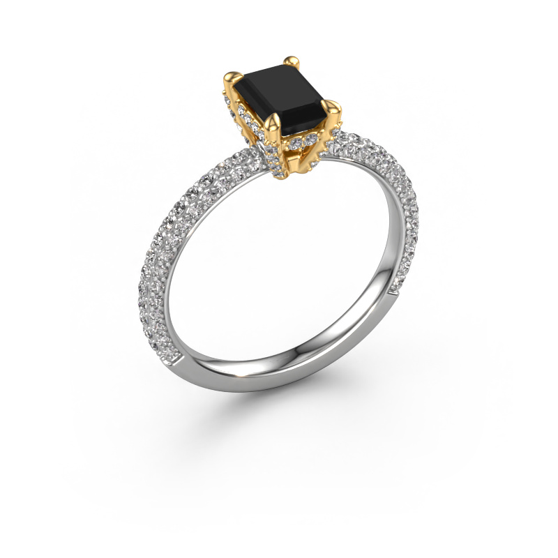 Bild von Verlobungsring Saskia eme 2 585 Weißgold Schwarz Diamant 1.658 crt