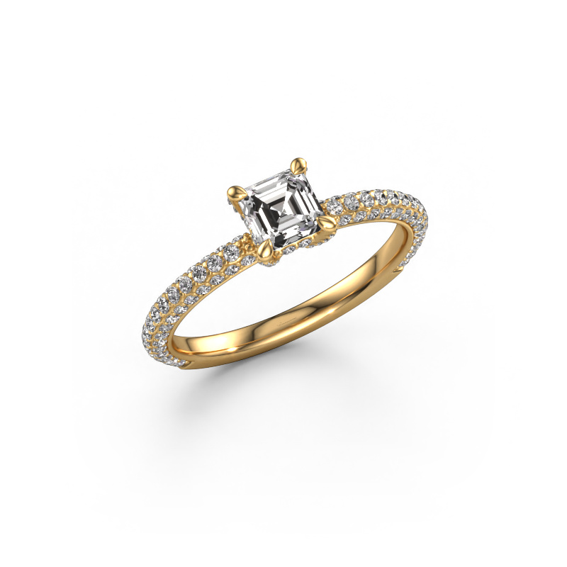 Image of Engagement ring Saskia 2 ash 585 gold Diamond 1.068 crt
