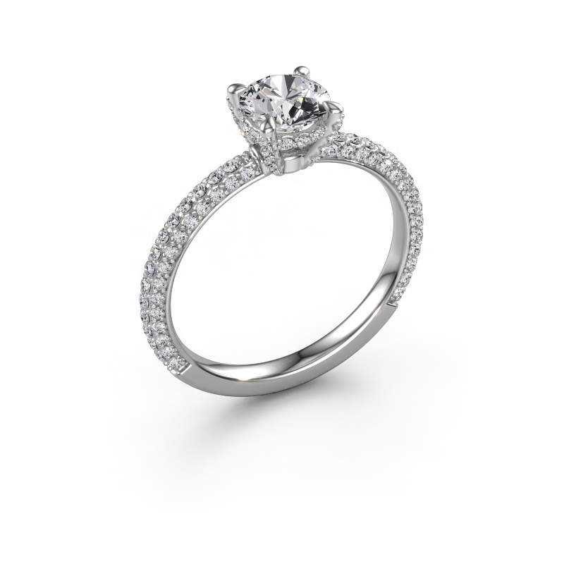 Image de Bague de fiançailles Saskia RND 2 950 platine Diamant 1.312 crt